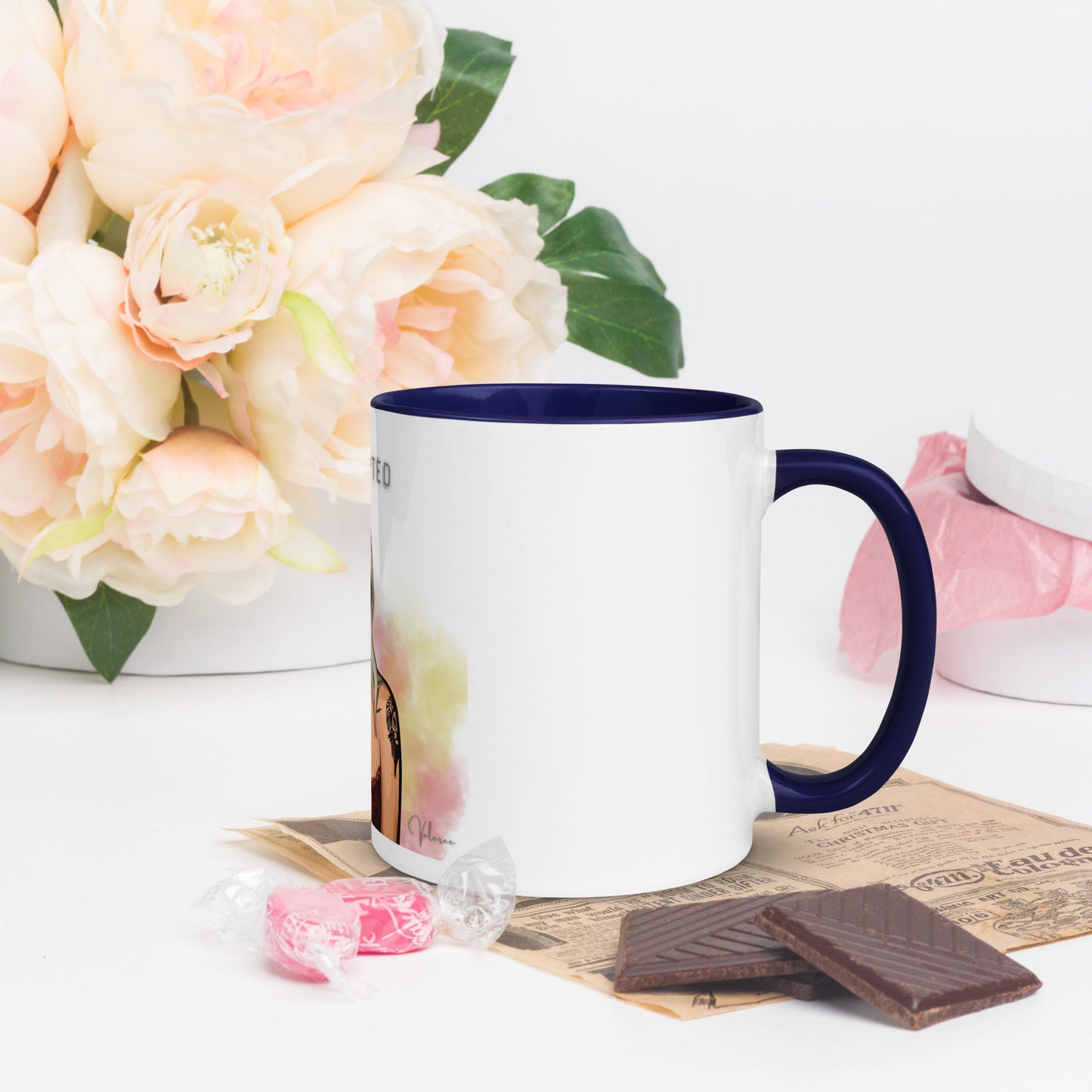 "Interrupted" Mug with Color Inside