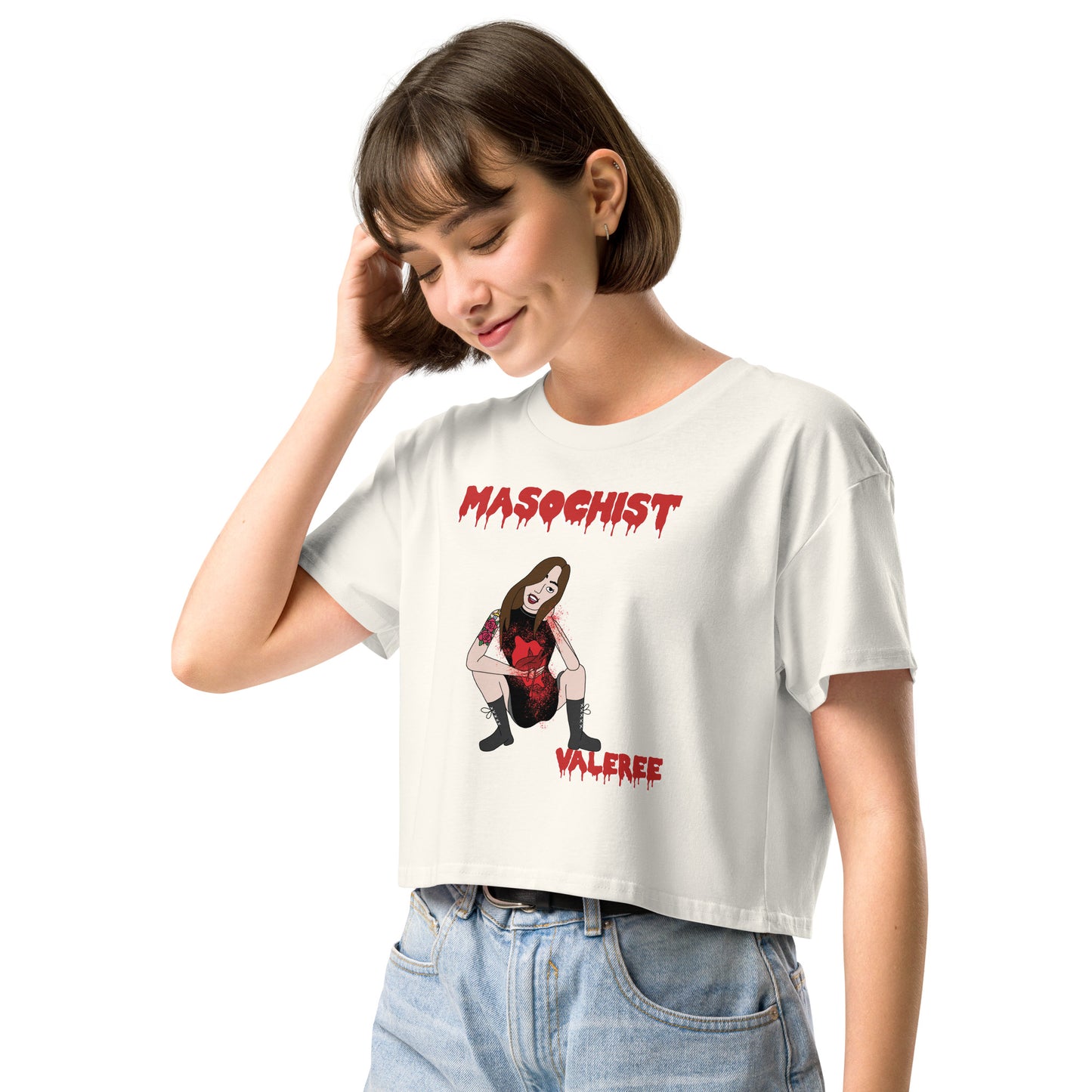 "Masochist" crop top
